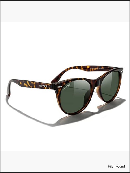 Retro Round Polarized Sunglasses for Women TR90 Frame UV Protection main image 4